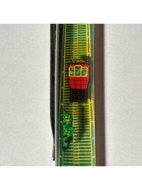 Pittsburgh Pennsylvania Floaty Pen Red Incline Tram Car Moves Up Mt Washington